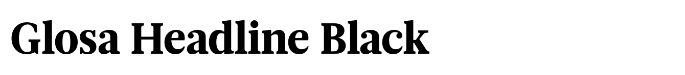 Glosa Headline Black